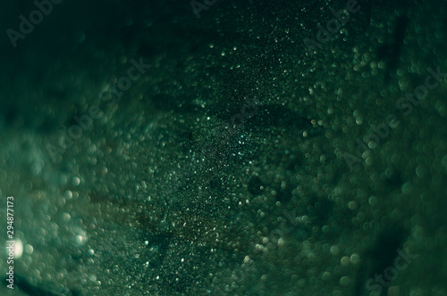 Dust particles on screen with bokeh