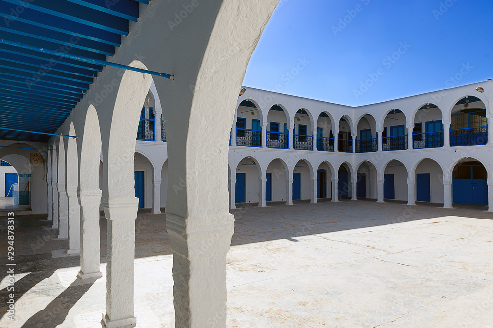 Tunisia. Djerba island. Hara Sghira. Ghriba Jewish synagogue. One of the oldest places of worship in the Jewish community in Tunisia 586 before J.C