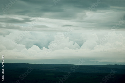 Blue sky with cloucs nature background