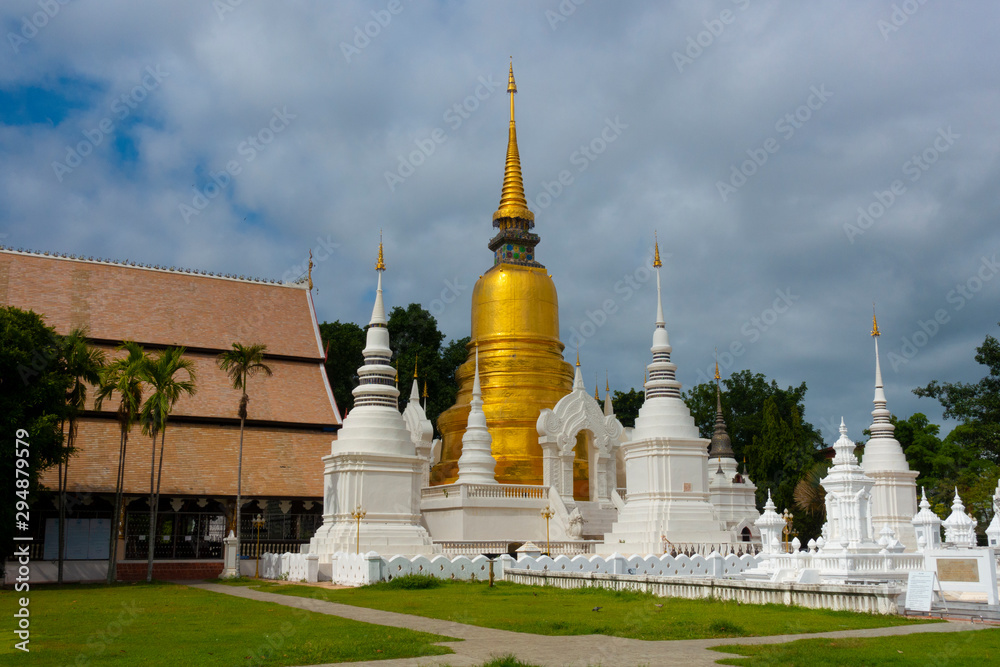 Wat Suan Sok in Chaingmai, Thailand, where is very famous temple in Northern of Thailand.