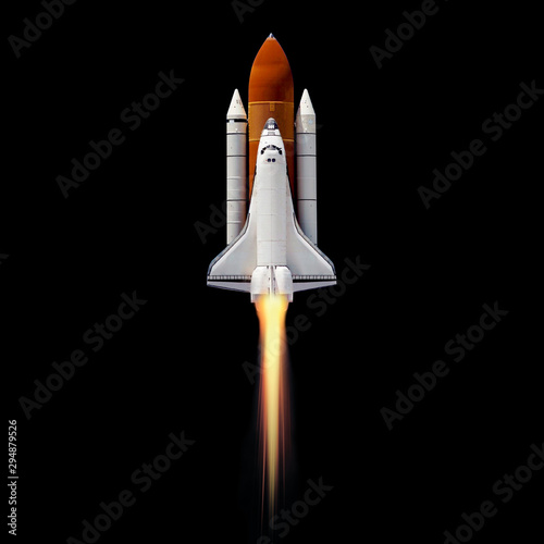 Space shuttle. Elements of this image furnished by NASA