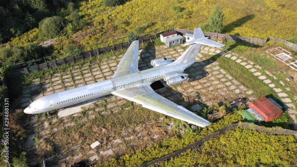 Abandoned plane board number one of former communist party secretary Leonid Brezhnev. Abandoned plane board number one of former communist party secretary Leonid Brezhnev.