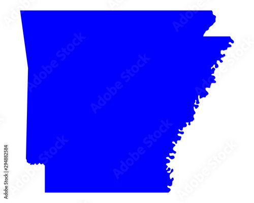 Karte von Arkansas