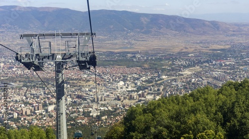 cable car in macedonial capitol skopje