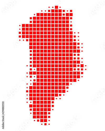 Karte von Grönland