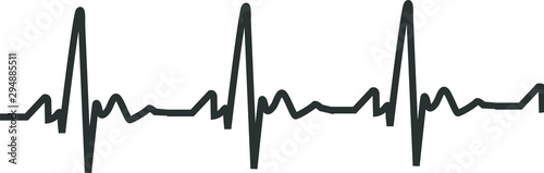 illustration vector icon of heartbeat easy to use