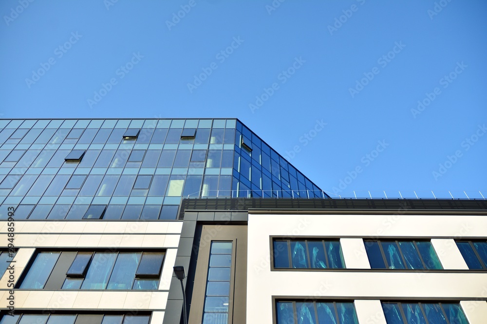 Fototapeta premium Fragment of new business center building