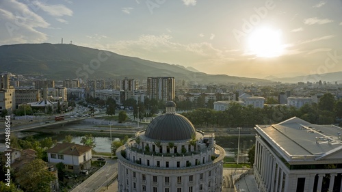 view over skopje from the fortress