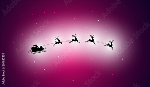 slitta di babbo natale, natale, notte di natale, volante, 