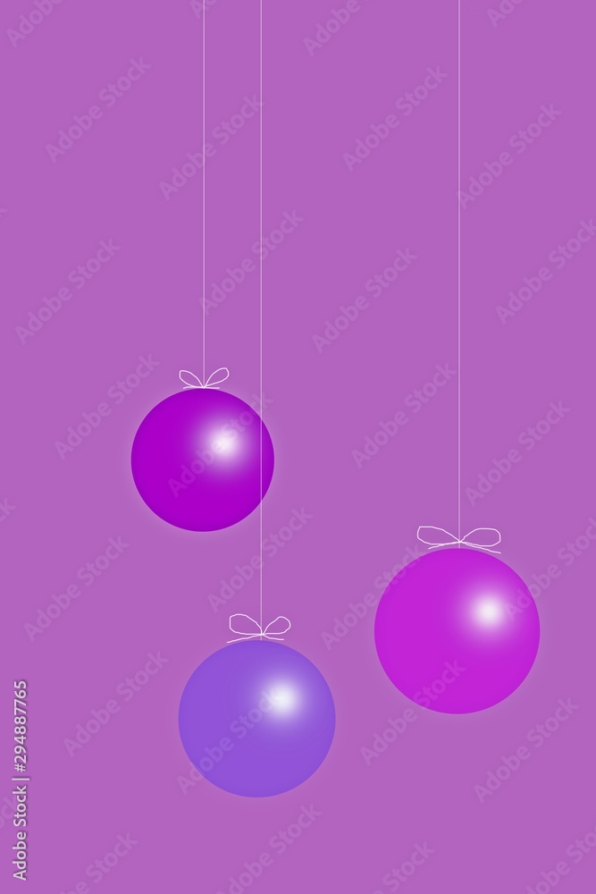 Christmas card.Christmas balls on pink background. Christmas card.Christmas balls on pink background.
