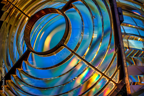 lighthouse lens close up
