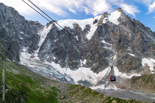 Cable car to Aiguille du Midi, Mont Blanc Massif, France