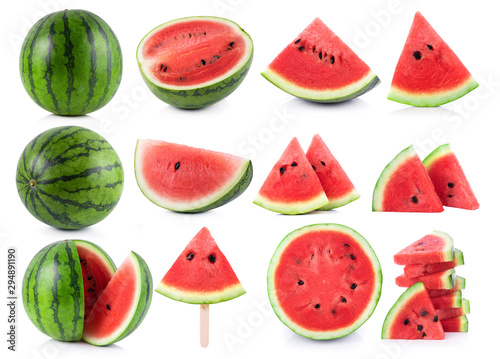 Fototapeta Naklejka Na Ścianę i Meble -  watermelon isolated on white background
