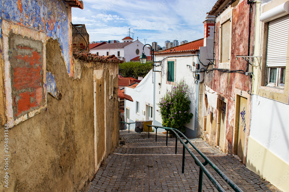 street in Odivelas, old part