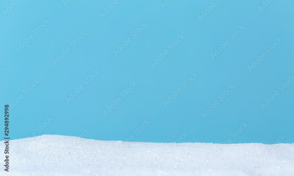 Fototapeta premium Blue sky in a snow covered landscape
