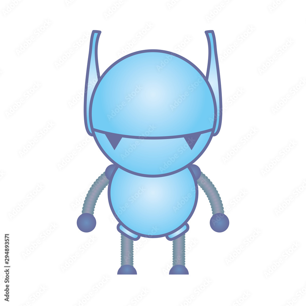 humanoid robot cyborg isolated icon humanoid robot cyborg isolated icon