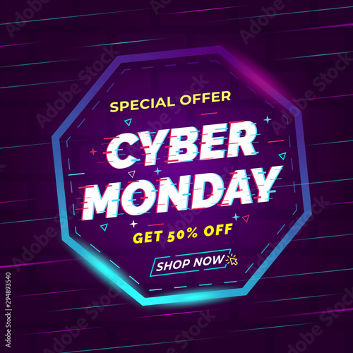 special offer cyber monday, vector file