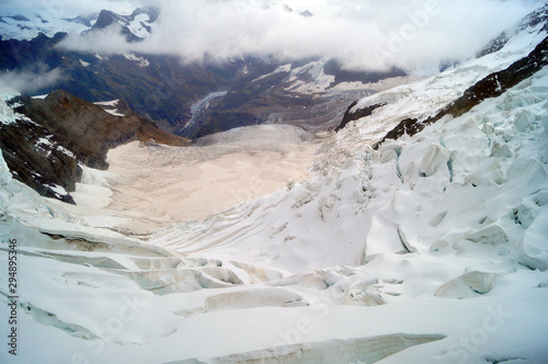 View from Junfrau Mountains photo