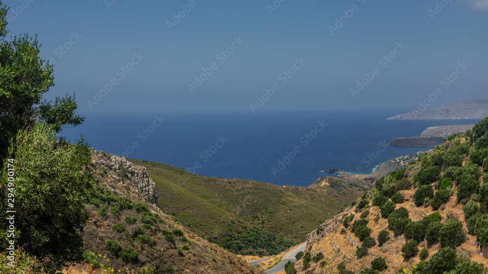 Amazing View over Cape Matapan (Cape Tenaro) at the southernmost point of mainland Greece