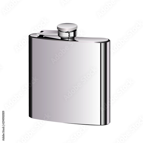  canteen bottle realistic vector illustration