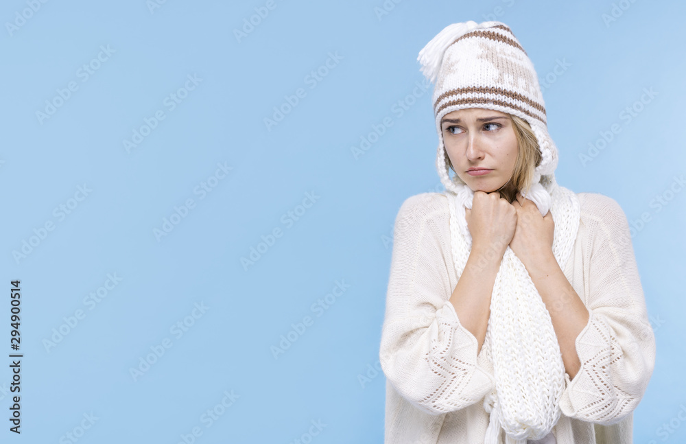 Front view adult woman with copy space Front view adult woman with copy space