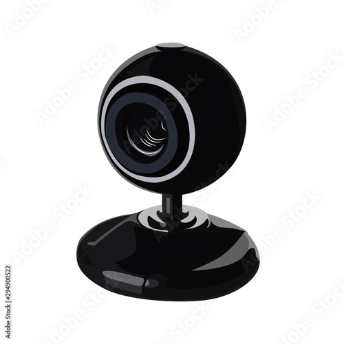 webcam realistic vector illustration isolated