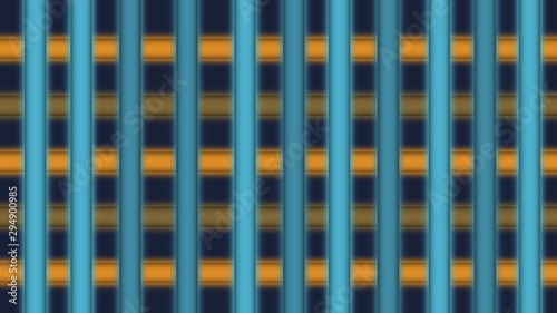 orange blue stick glass pipe steel glowing shine texture abstract railing urban futuristic style blur gradient color background illustration wallpaper