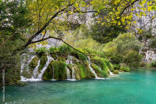 Fototapeta Naklejka Na Ścianę i Meble -  Plitvice lake one of the most famous National Park in Croatia