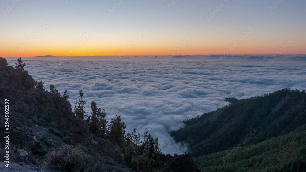 sunset sky tenerife island mountain top panorama 4k timelapse spain sunset sky tenerife island mountain top panorama 4k timelapse spain