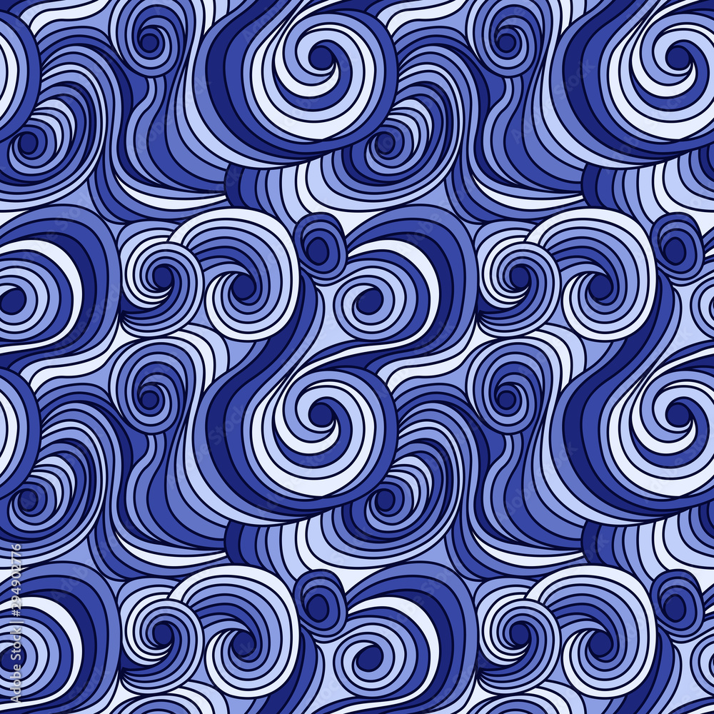 Seamless pattern as abstract clouds