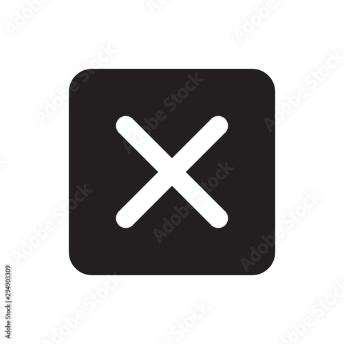 Close Mark Icon Vector Illustration