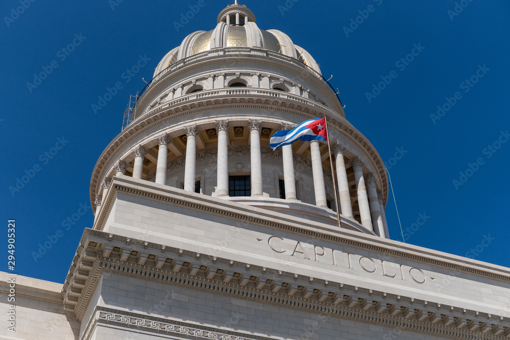 Capitolio (Capitol) in Havana, Cuba in October 2019