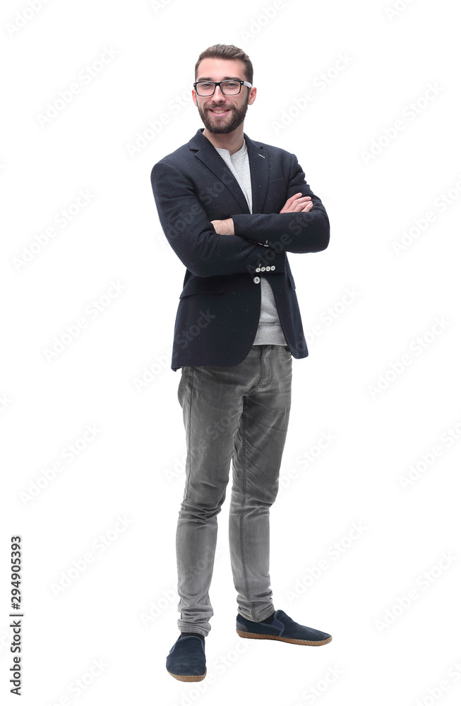 in full growth. portrait of a modern business man. in full growth. portrait of a modern business man.