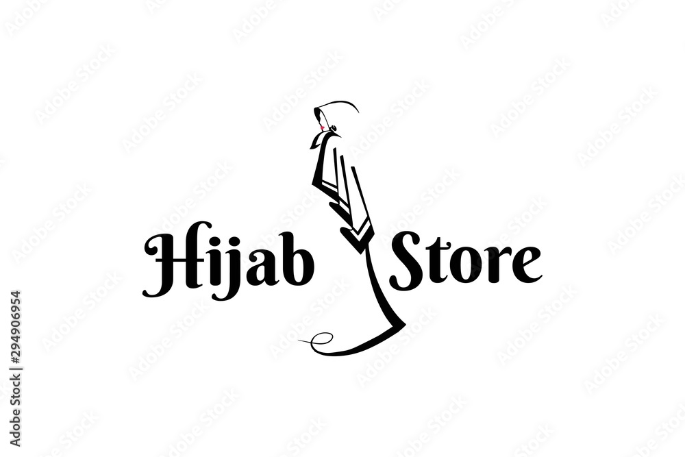 Muslimah Hijab logo template Muslimah Hijab logo template