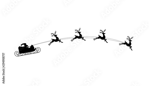 slitta di babbo natale, natale, notte di natale, volante, photo