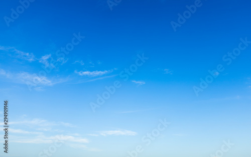 beautiful land air atmosphere bright blue sky background abstract clear texture with white cloud.