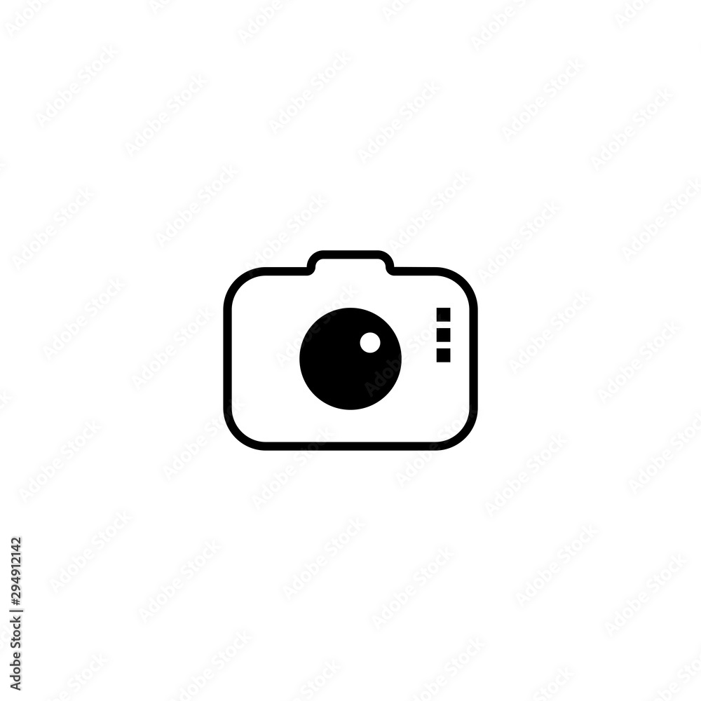 Camera graphic design template, vector isolated illustration Camera graphic design template, vector isolated illustration