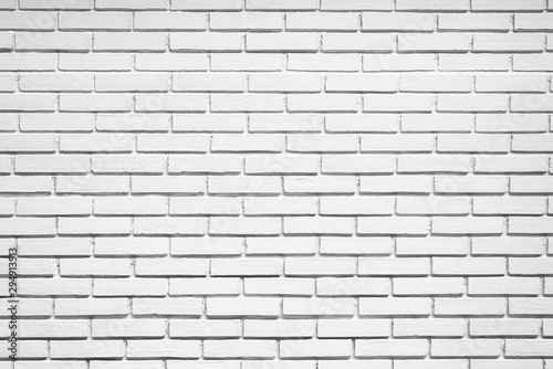 Blank white brick wall texture background, To display products
