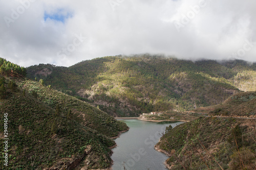 lago en puerto de la crucita en la isla de Gran Canaria photo