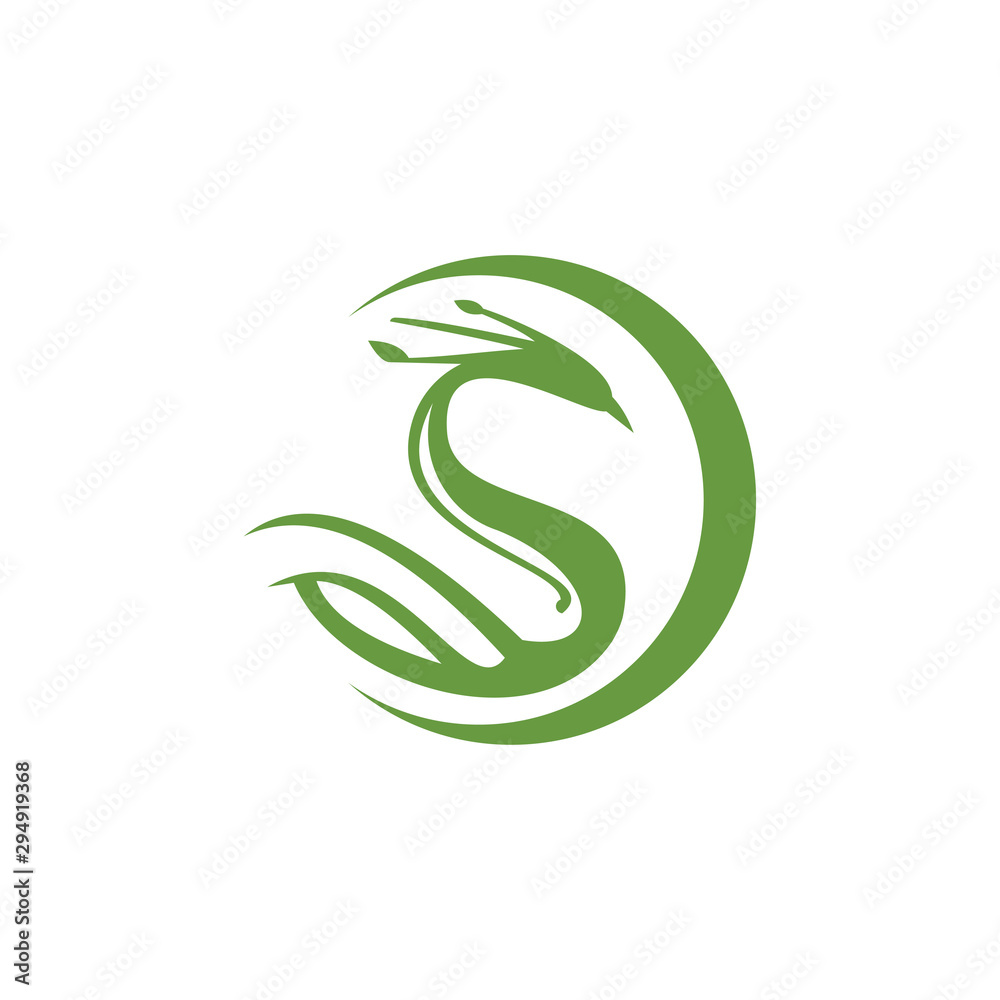 Dragon logo template vector illustration