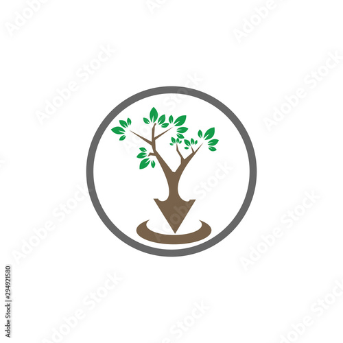 creative nature leaf logo template
