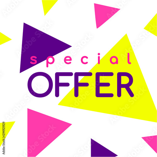 Sale banner, template for social media post promotion.