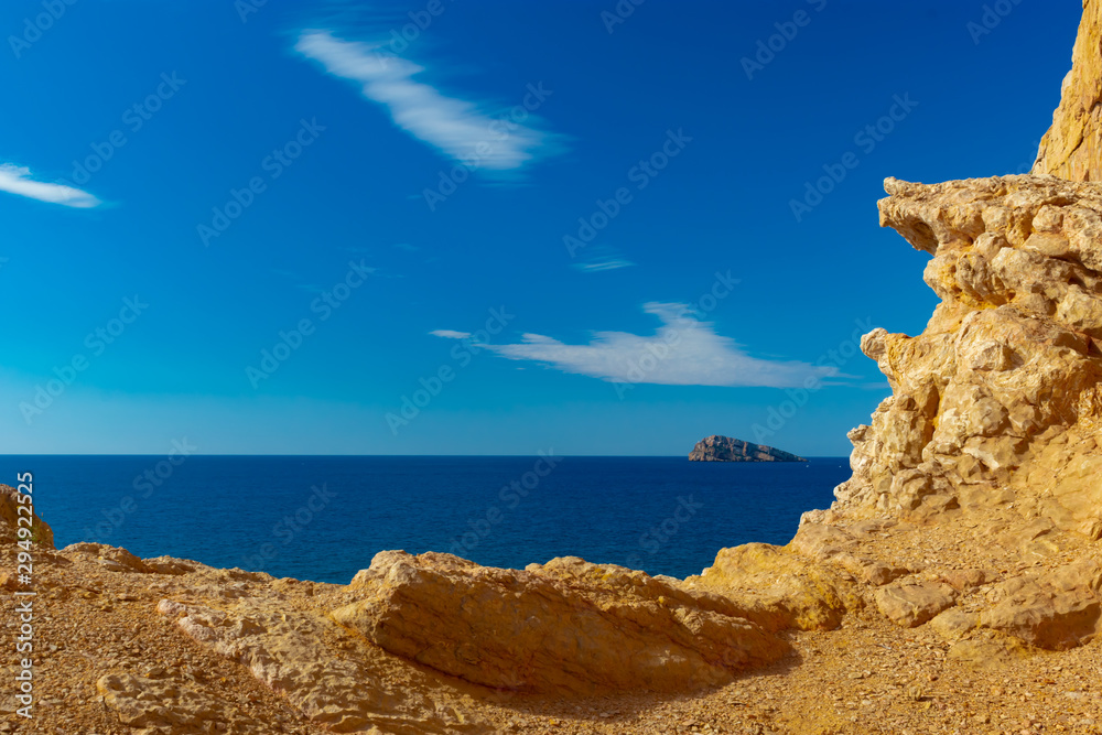Isla de Benidorm en Alicante (España) Icono turistico