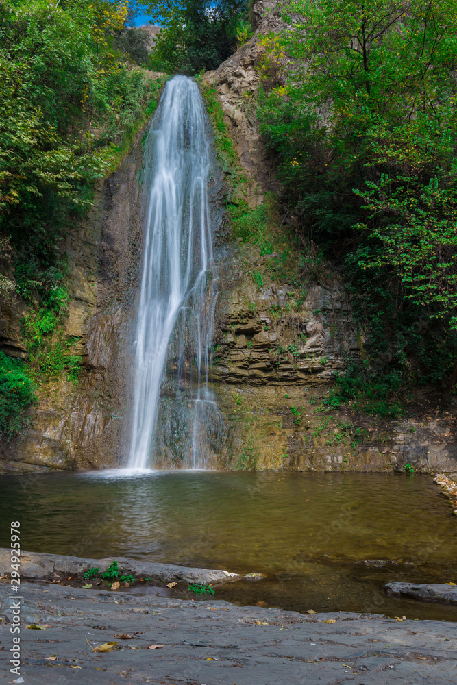Fototapeta premium Georgia. Waterfall in Tbilisi