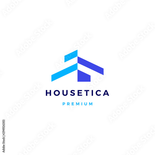 house home mortgage roof architect logo vector icon illustration