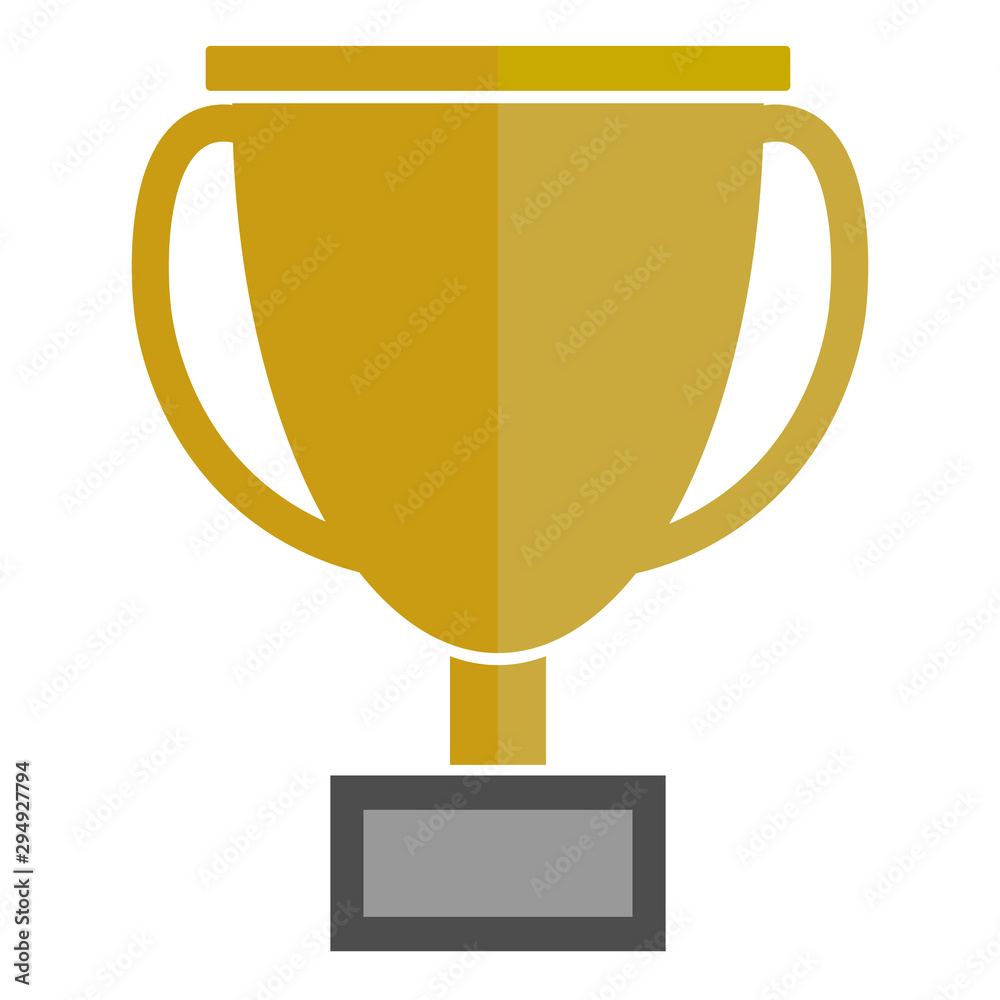 simple flat prize cup or trophy vector illustration simple flat prize cup or trophy vector illustration