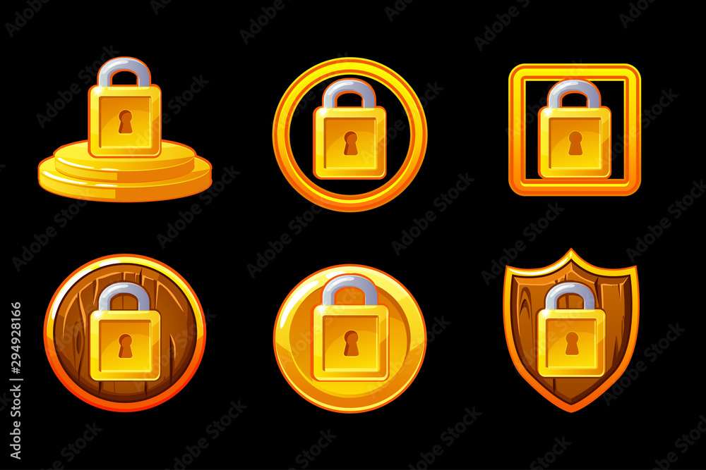 Security vector icon. Set vector Lock security icon. Shield and padlock security icon. Security vector icon. Set vector Lock security icon. Shield and padlock security icon.
