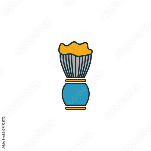 Foam Brush icon. Outline filled creative elemet from barber shop icons collection. Premium foam brush icon for ui, ux, apps, software and infographics