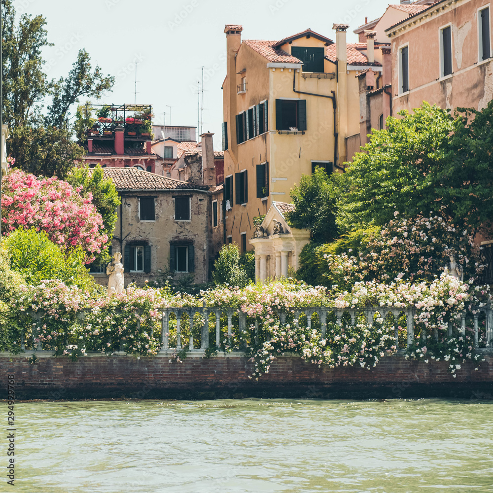 Venice Grand Canal (Canal Grande). Beautiful ancient architecture.