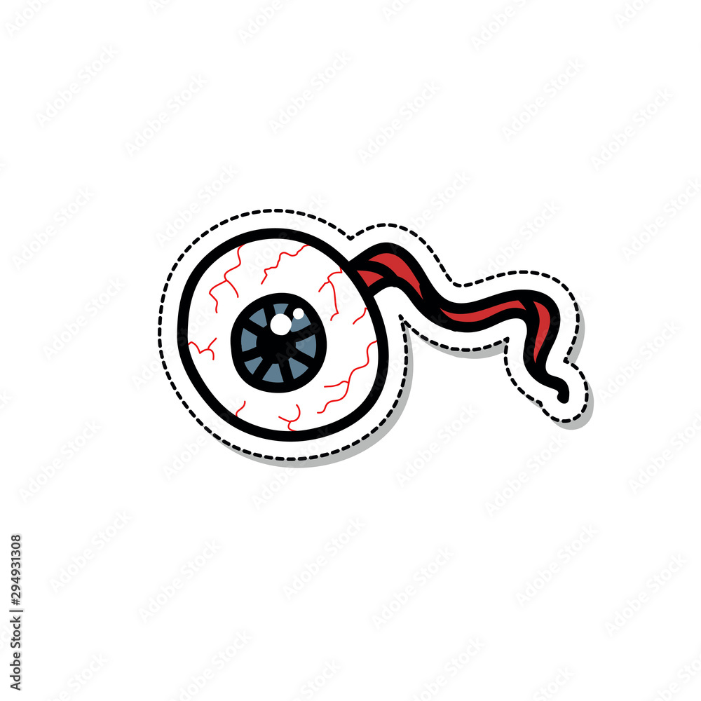 Obraz premium eye doodle icon, vector illustration